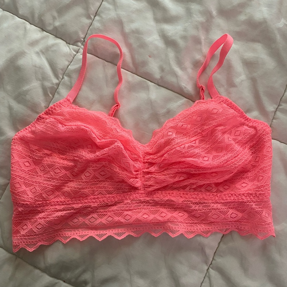 Pink/peach top bra bandeau